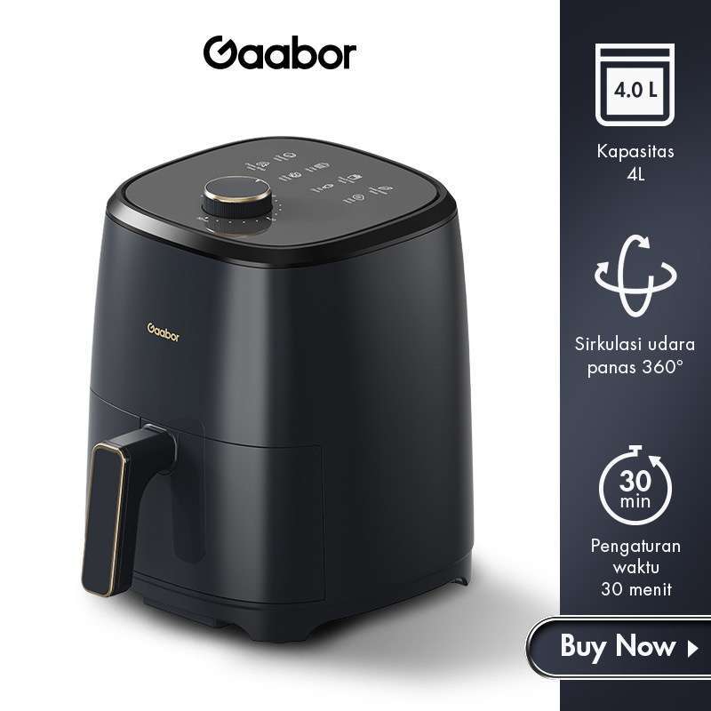 Promo Gaabor Airfryer 4 L Pengorengan Tanpa Minyak Low Watt Kapasitas