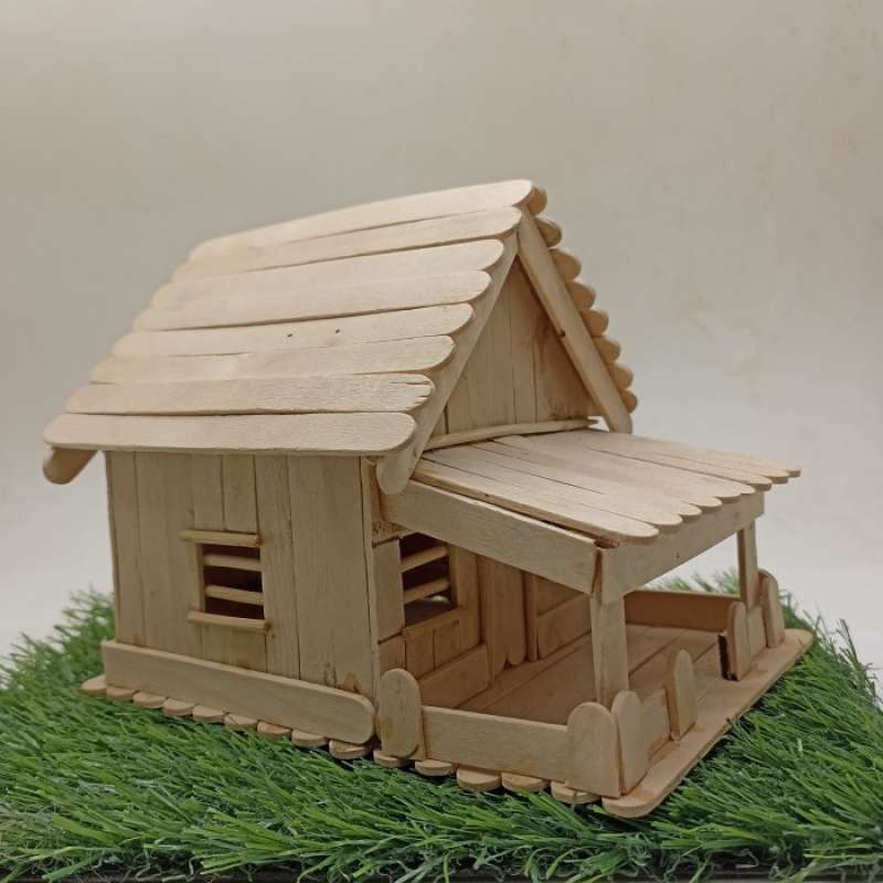 Promo Miniatur Rumah Adat Betawi Stik Es Krim Diskon 23% Di Seller