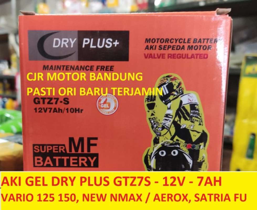 Jual DRY PLUS GTZ7S aki KERING GEL motor NMAX AEROX VARIO 125 150 160