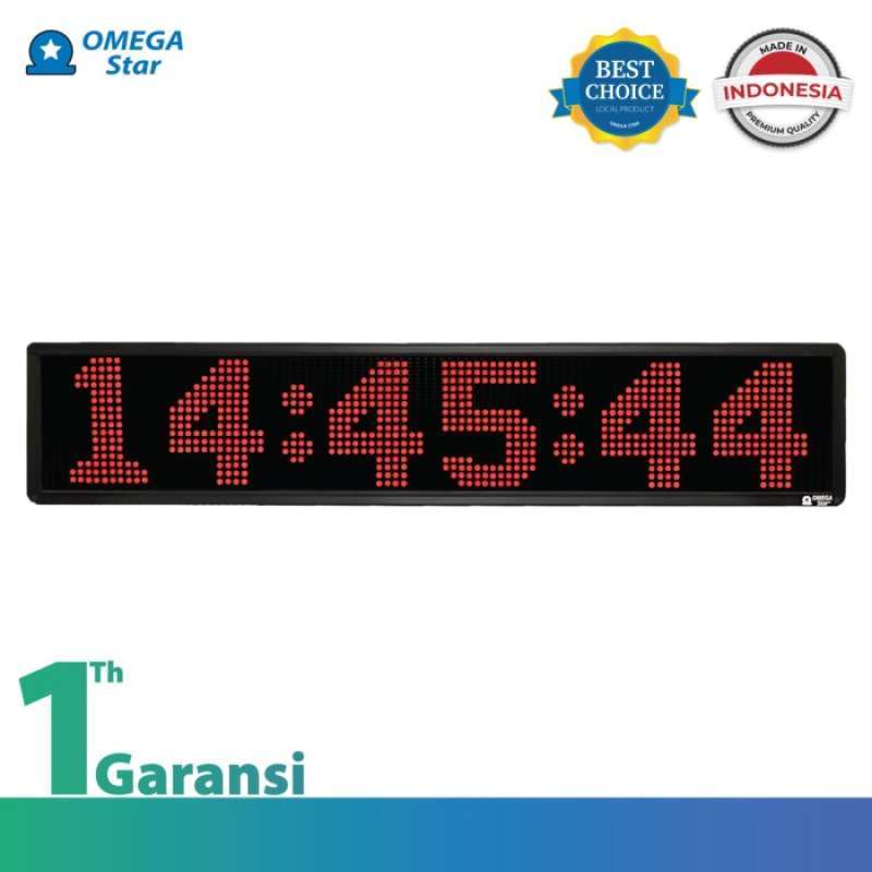 Promo Jam Digital Besar Outdoor Dotmatrix 6 Inch 6 Digit Omega Star