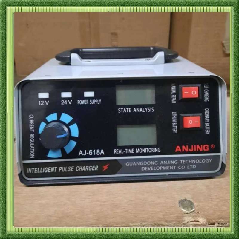 Jual Cas Aki Mobil / Charger Aki Mobil Motor 400W 12V/24V 400 Ah + LCD