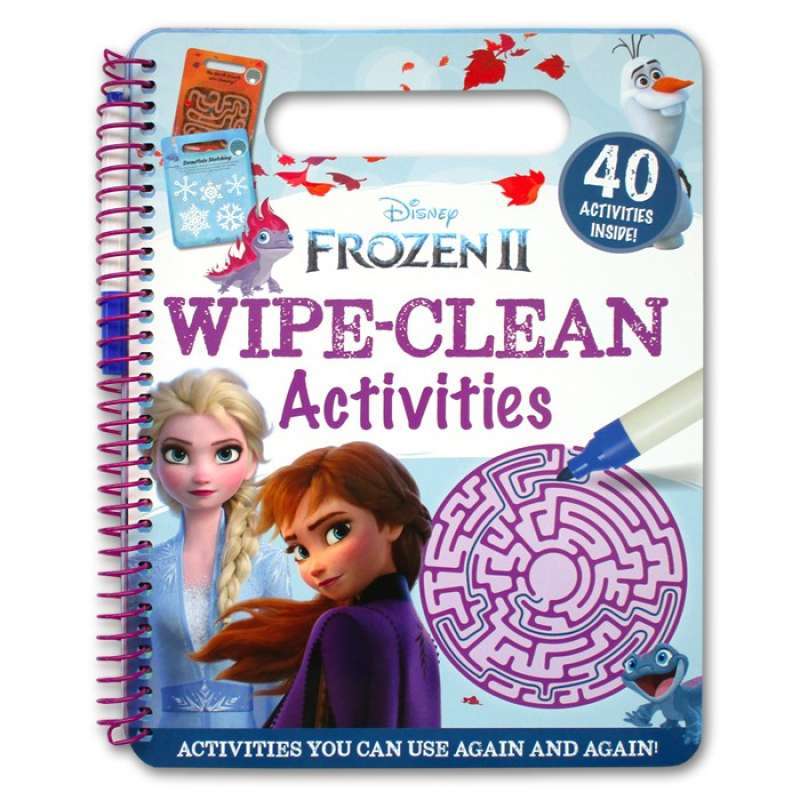 Jual Frozen 2 wipe clean activity book buku aktivitas anak frozen elsa ...