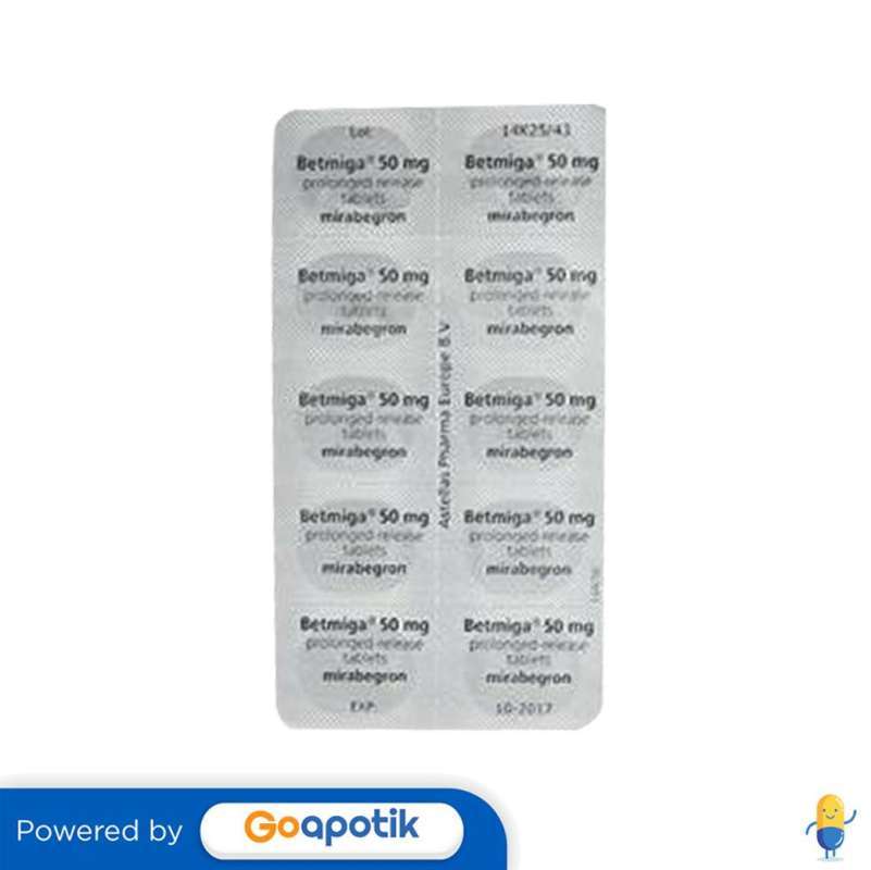 Jual Betmiga 50 Mg Strip 10 Tablet Di Seller Apotek Springhill ...