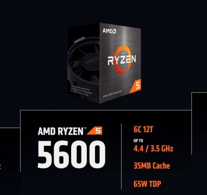 Promo New Processor Amd Ryzen 5 5600 - Up To 4.4Ghz Socket Am4 - Resmi ...