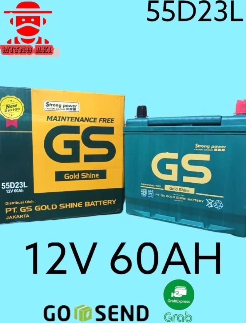 Promo Aki Mobil Wuling Almaz, Wuling Cortez, GS MF 55d23l 12v 60ah