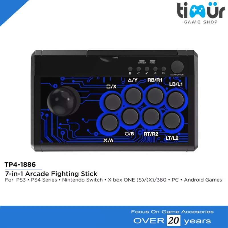 Promo Arcade Fighting Stick 7 In 1 Stick Ps4 Ps5 Xbox Series Nintendo ...
