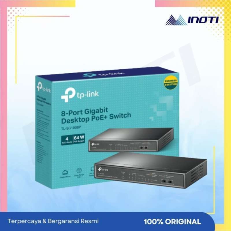 TLSG1008P 8 PORT 53W POE GIGABIT SWITCH 4 POE PORTS TP-LINK TL-SG1008P