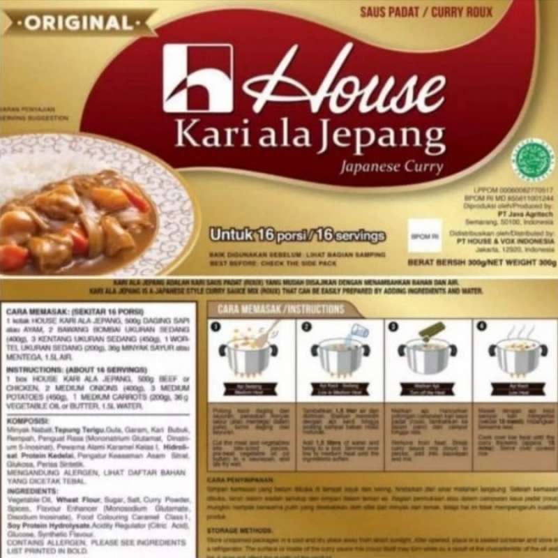 Promo house curry sauce mix bumbu saus kari lokal ala jepang 1kg