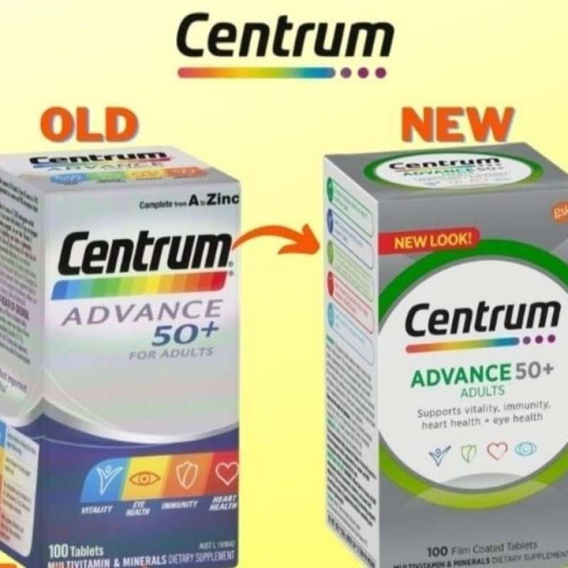 Promo Centrum Advance 50 + For Adults Multivitamin Dan Mineral Diskon ...