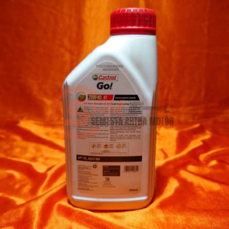 Jual Oli Motor Bebek 4T Castrol GO 20w40 800ml Honda Supra Revo Jupiter ...
