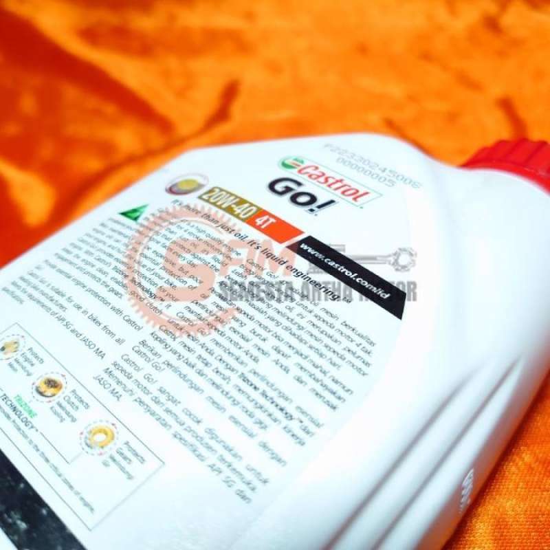 Jual Oli Motor Bebek 4T Castrol GO 20w40 800ml Honda Supra Revo Jupiter ...
