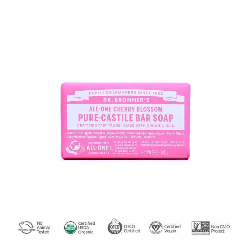 Promo WHS Dr. Bronners Castile Bar Soap Cherry Blossom 140 Gr Diskon 35 di Seller Dr Bronner
