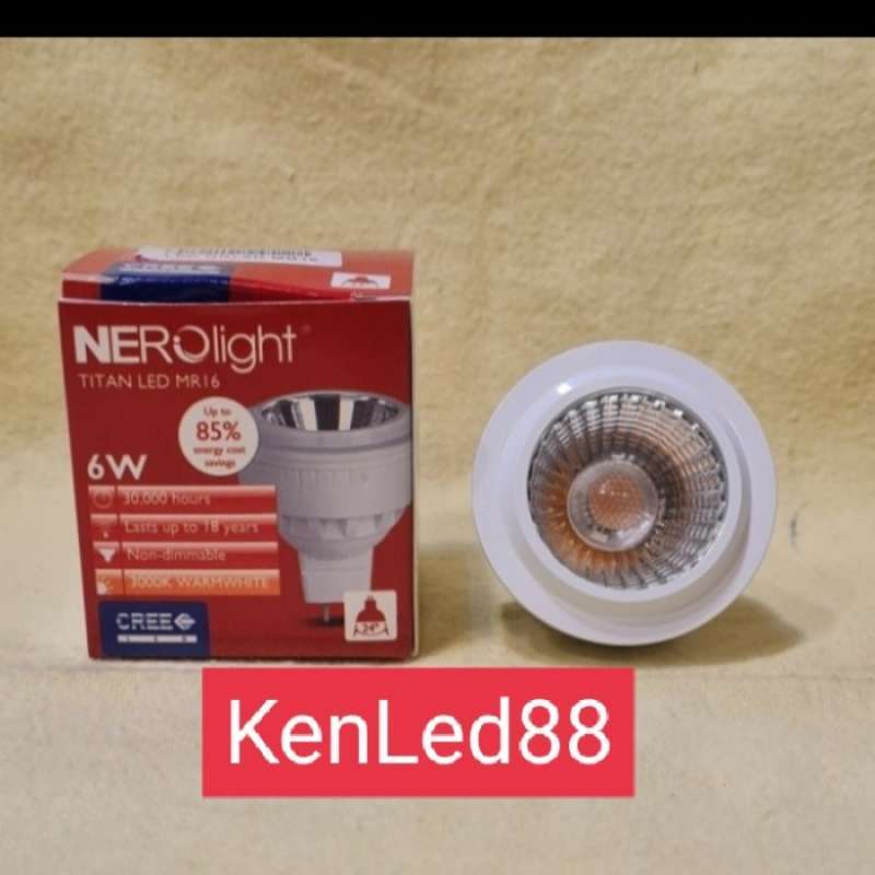 Promo Lampu Led SpotLight MR16 6W/6Watt TITAN DC 12v 12Volt Spot Tusuk ...