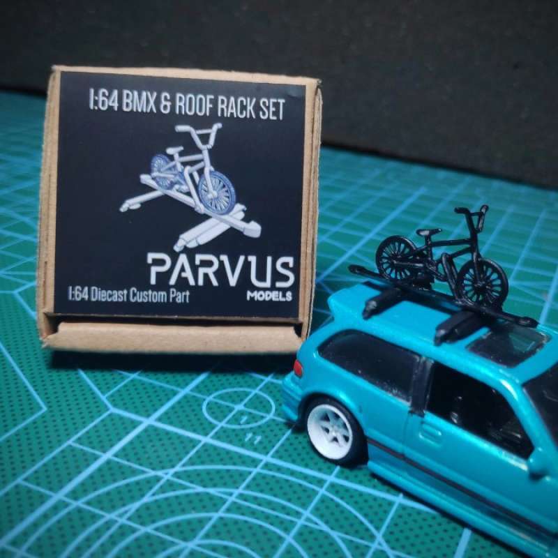 Promo Parvus Models BMX Dan Roof Rack Set Skala 1 64 Sepeda BMX Diskon