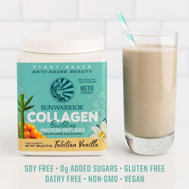 Sun Warrior Collagen Building Protein Peptides Tahitian Vanilla 500g