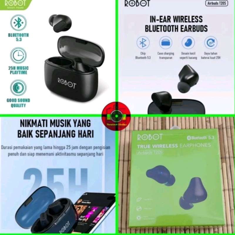 Robot earbuds online t20 spesifikasi