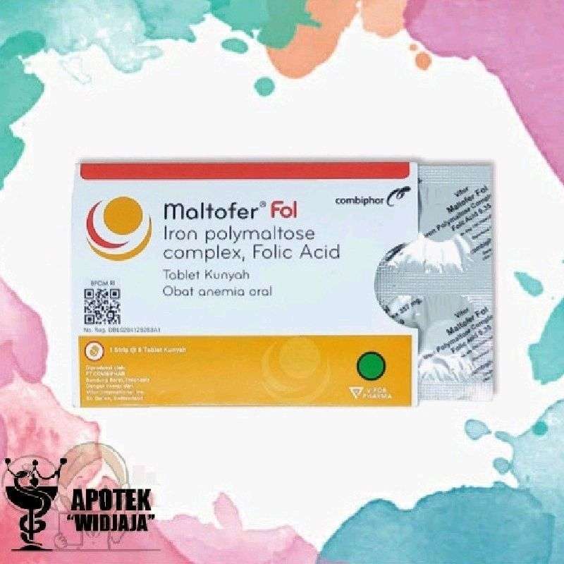 Jual maltofer fol 100mg 100 mg combiphar tablet kunyah 6 tab 6's