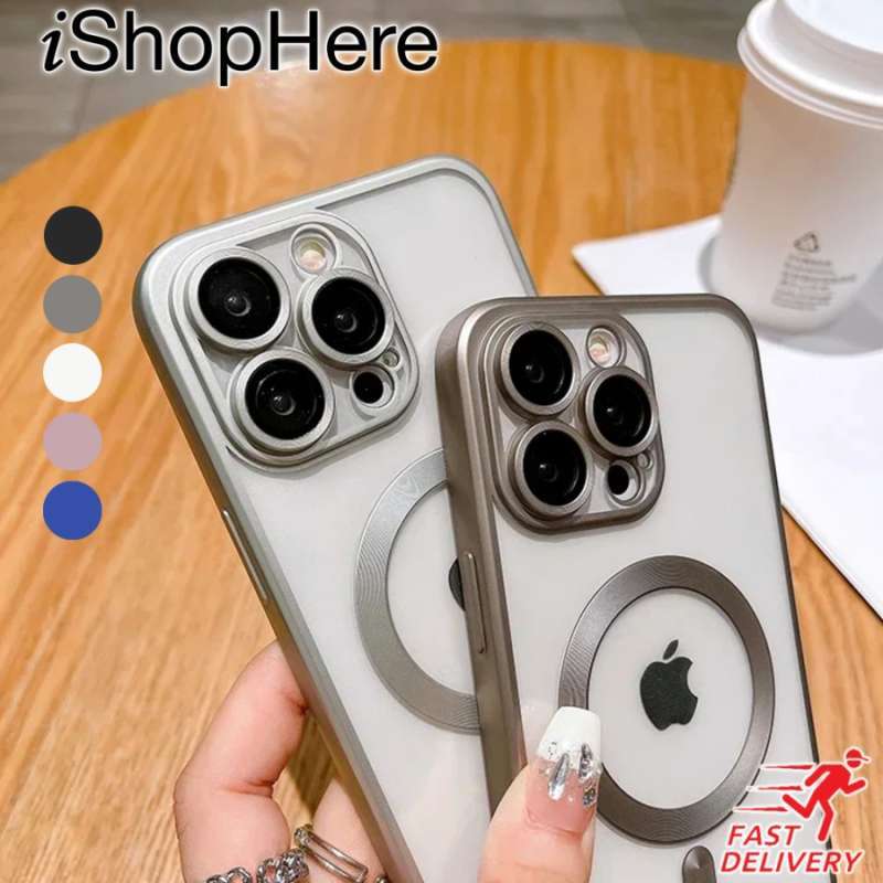 Jual Casing iPhone 15 Pro Max Plus Magsafe Softcase Matte Titanium di