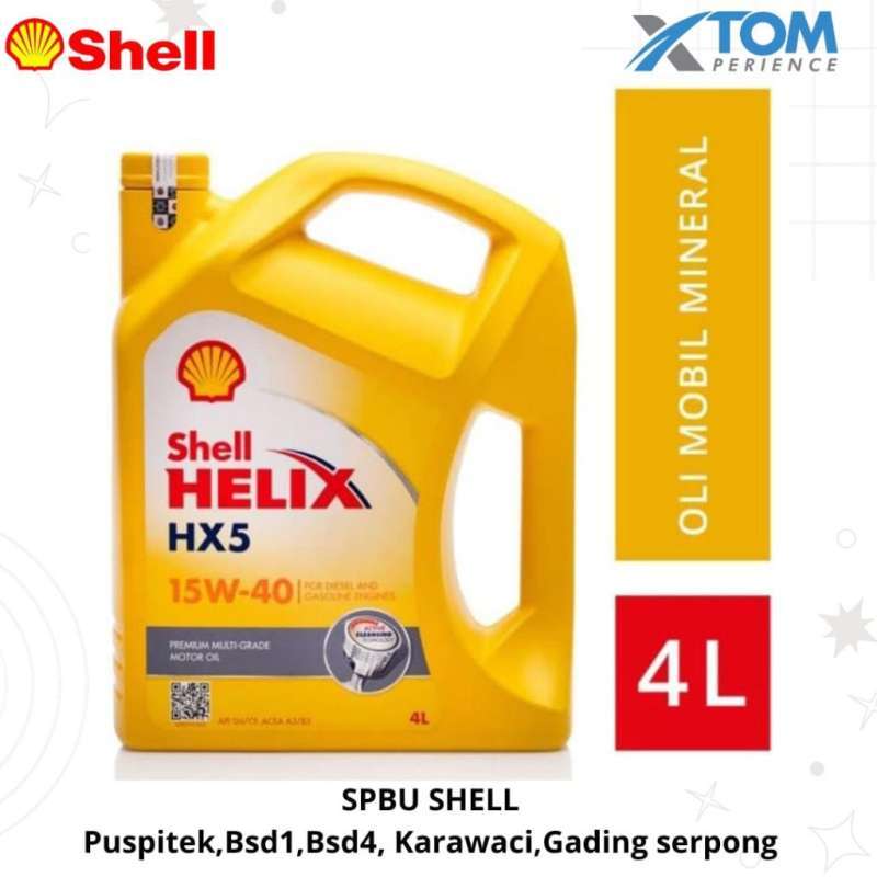 Jual Shell helix HX5 15W40 4LITER di Seller Shell Lube Retail - Babakan ...