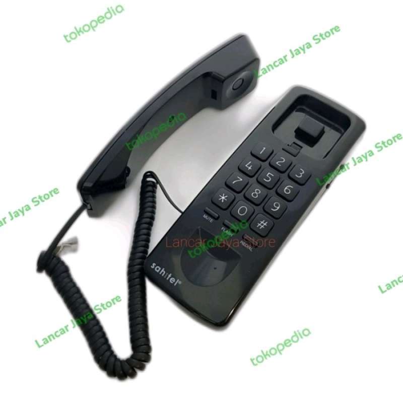 Promo Cable Phone Resmi Sahitel S-21 (Hitam) Telepon Kabel Sahitel S21