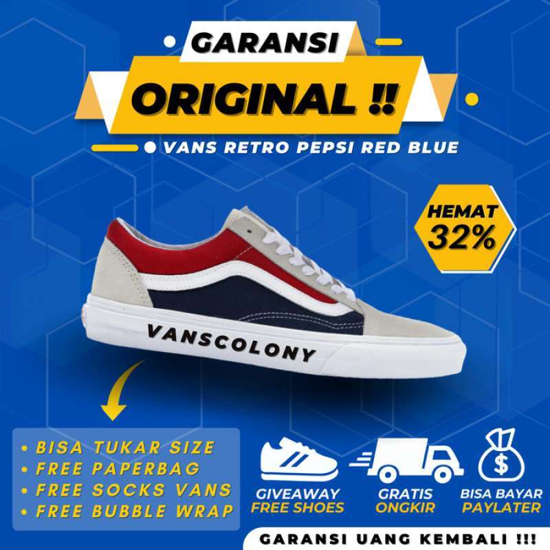 Vans old hotsell skool pepsi