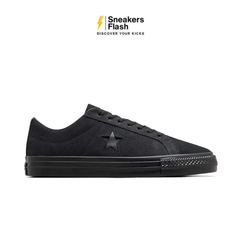 Promo Sepatu Sneakers Pria CONVERSE ONESTAR PRO SUEDE TRIPLE BLACK