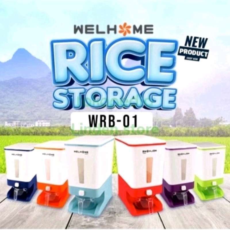 Jual BATAM - WELHOME rice box tempat beras kekinian aesthetic 10 liter ...