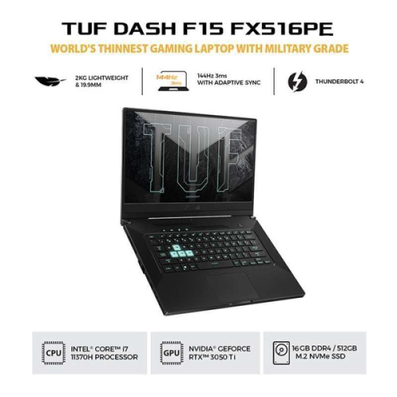 2021 Asus Asus Tuf Dash F15 Fx516pe Asus TUF Dash F15 FX516P