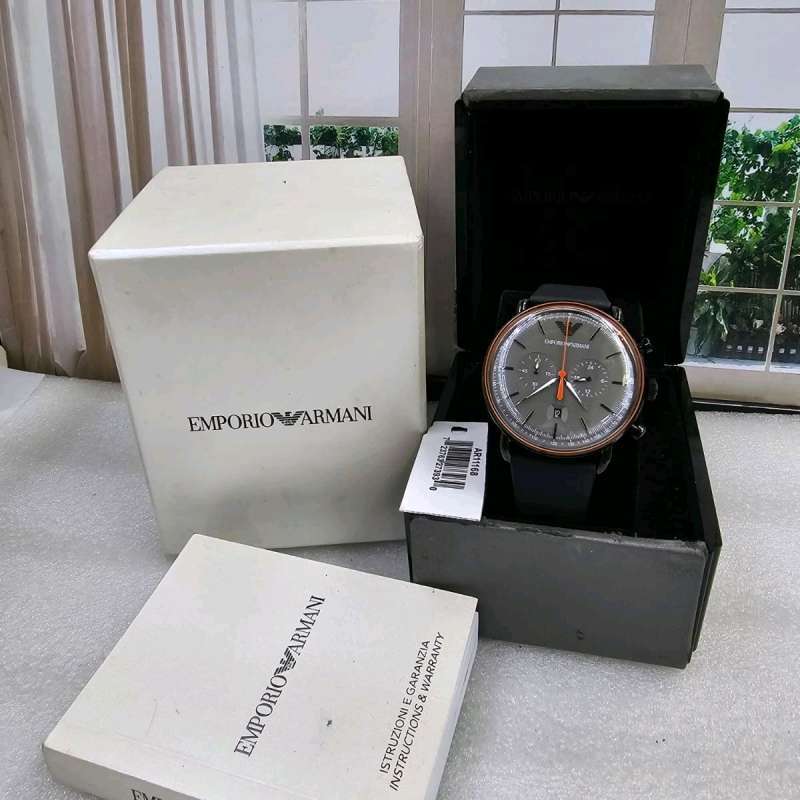 Jual Jam Tangan Pria Emporio Armani Chronograph Leather Strap Ar11168 Original Di Seller Winnerarloji Senen Kota Jakarta Pusat Blibli