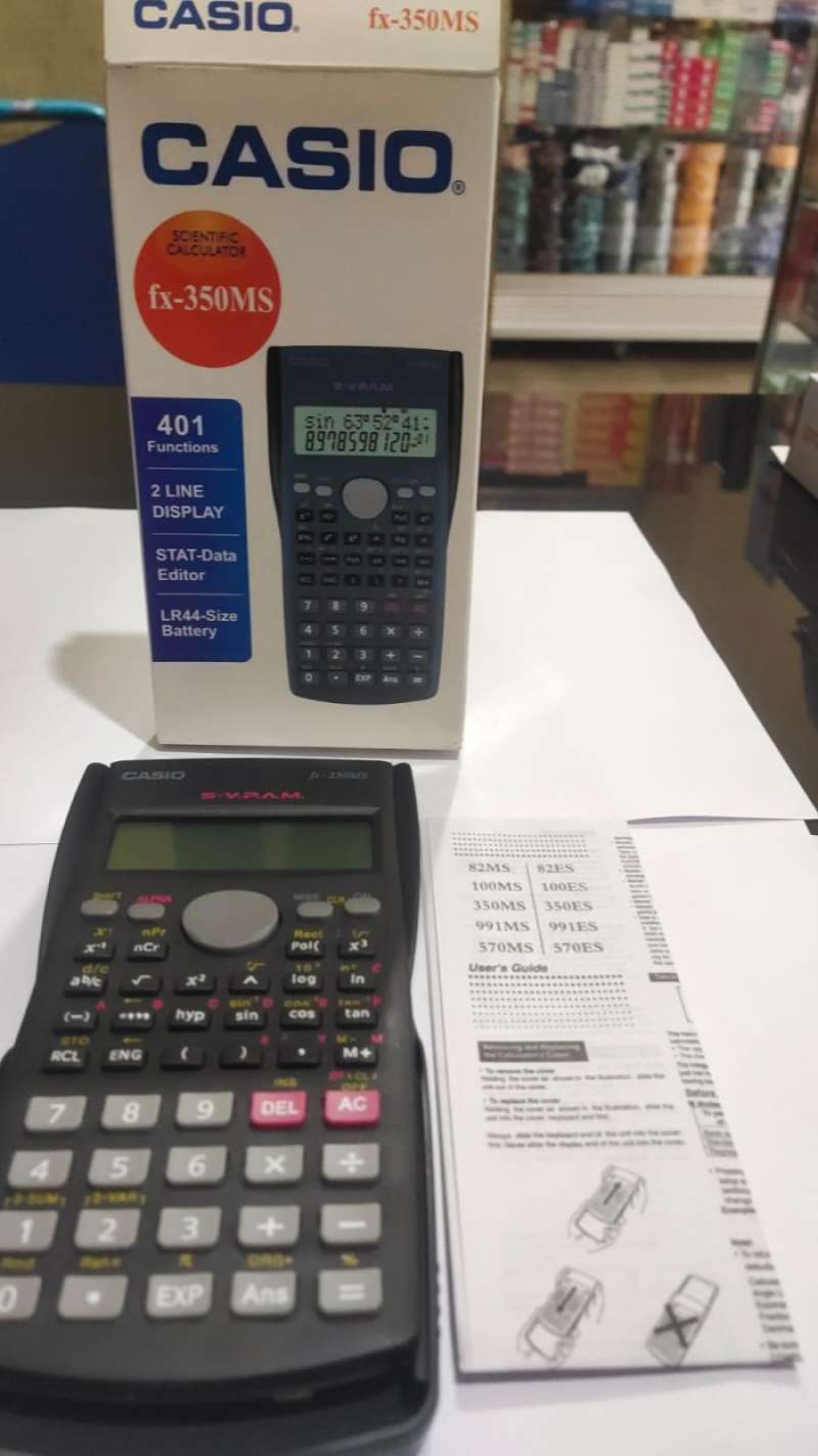 Jual Casio FX 350 MS - Scientific Kalkulator di Seller okebeli mart ...