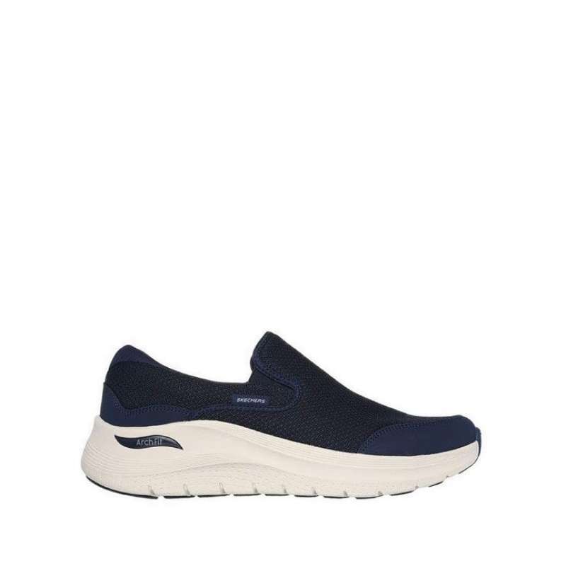 Skechers Arch Fit Mens Slip On Shoes Navy