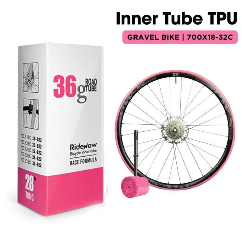 Tubi Gravelbike 4 Pezzi Camere D'Aria TPU Ultralight 700×18-32C / 32-47C Con Valvole Presta 45
