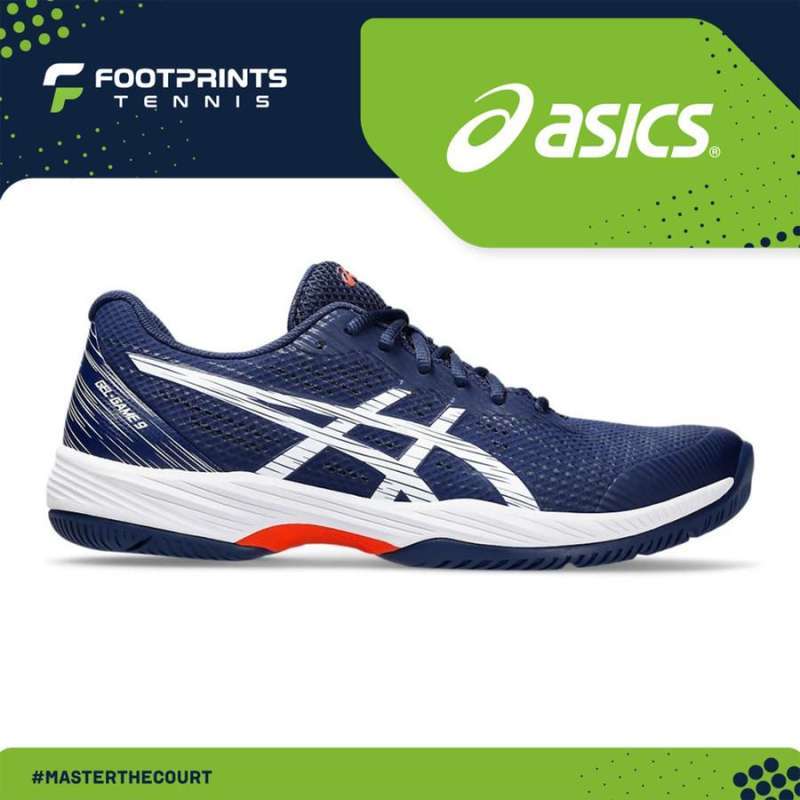 Sepatu Tenis Asics Gel Game Blue Expanse White Tennis Shoes Original