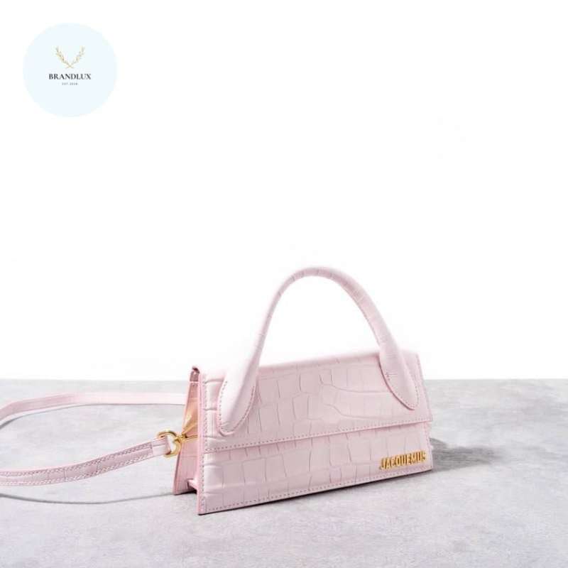 JACQUEMUS Le chiquito long croc stamp 100% Authentic