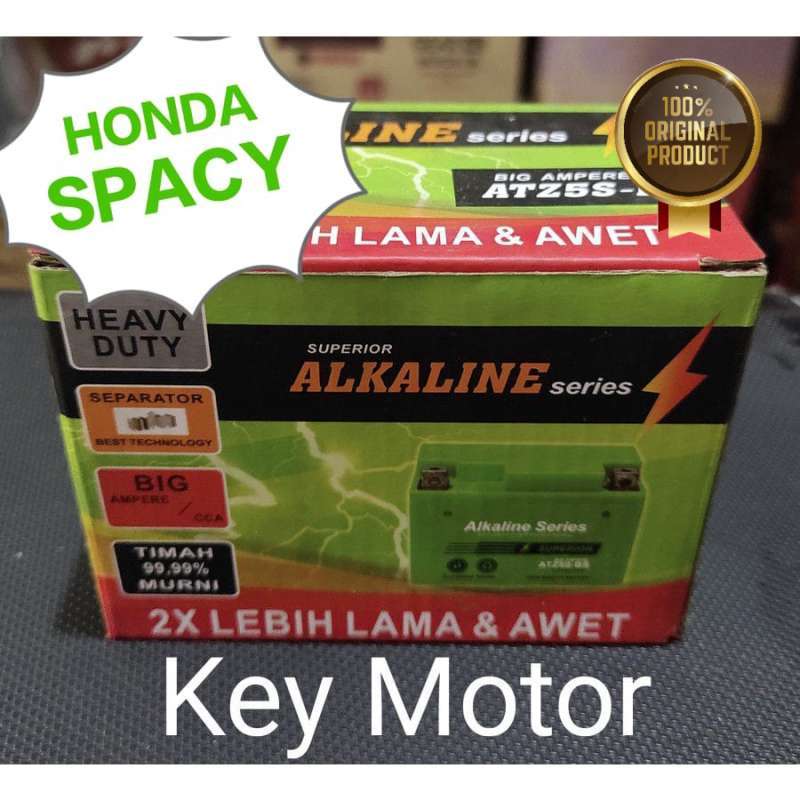 Jual Aki / Accu Kering Motor Honda Spacy Alkaline Alkalin 5a 5 Ampere