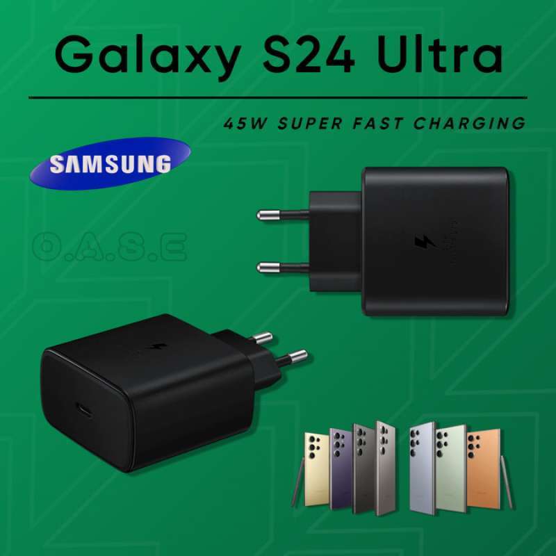 Promo Kepala Charger S24 Ultra 45w Super Fast Charging Diskon 50 Di