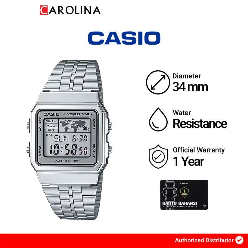 Promo Jam Tangan Unisex Casio Vintage A500wa-7d Digital Dial