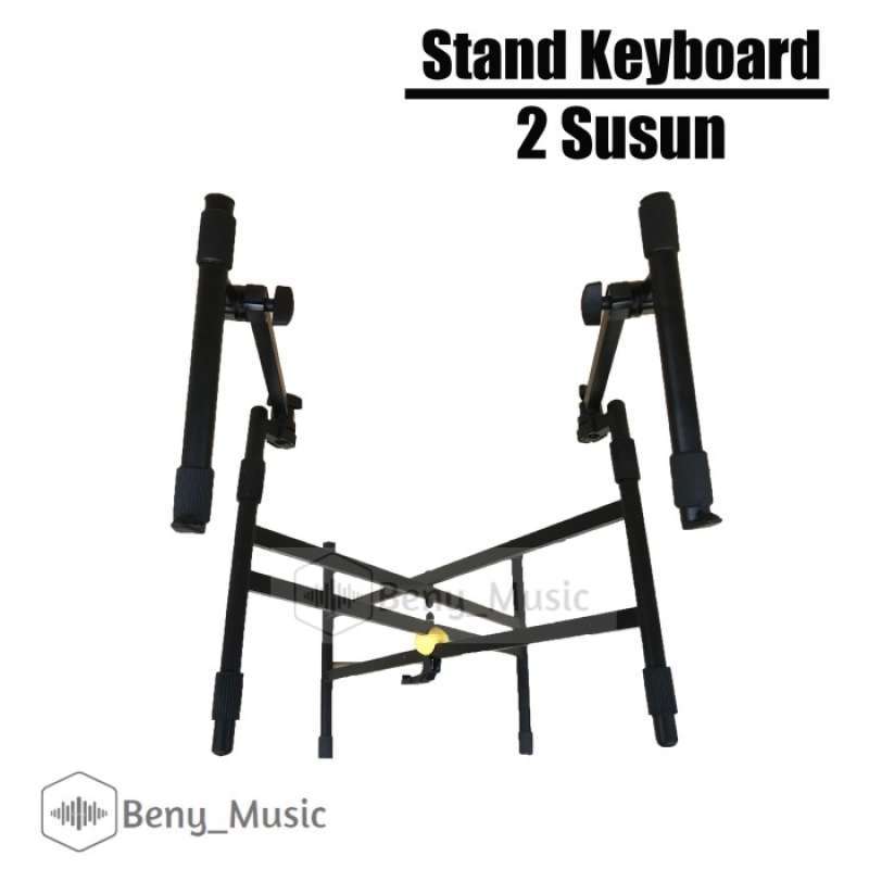 Promo Stand Keyboard Double 2 Rak / Dua Susun Kuat Dan Kokoh Diskon 23% ...