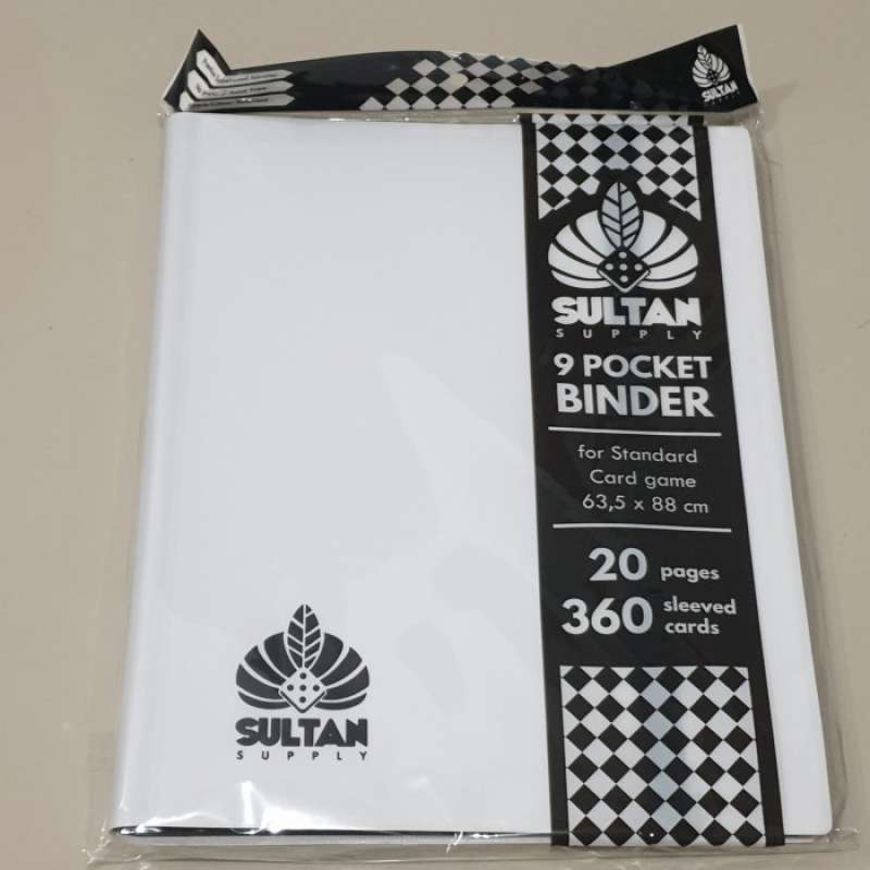 Promo Sultan Supply Card 9 Pocket Sideload Binder White (20 Pages