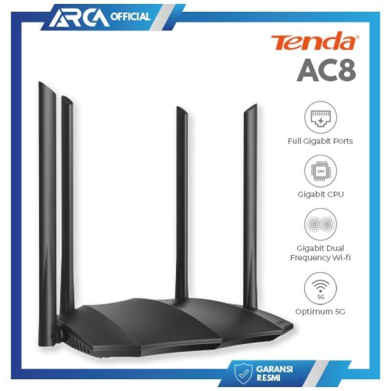 Promo Wireless Router Ac8 Dual-band Gigabit 1000 Mbps Diskon 23% Di ...