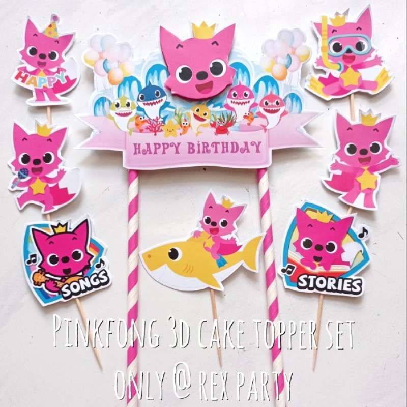Promo Pinkfong Cake Topper/topper Kue Pinkfong/topper Pinkfong ...