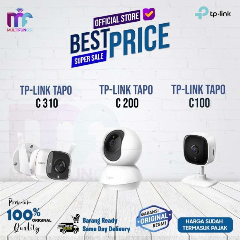 Jual Tp-link Tapo C200/c100/c310 Pan/tilt Home Security Wifi Camera Ip ...