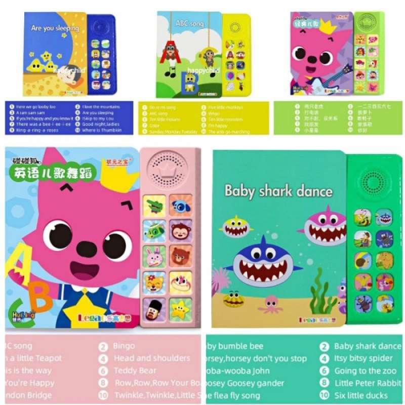 Jual Original Pinkfong Sound Book Audio Buku favourite Songs Baby Shark jual-original-pinkfong-sound-book-audio-buku-favourite-songs-baby-shark