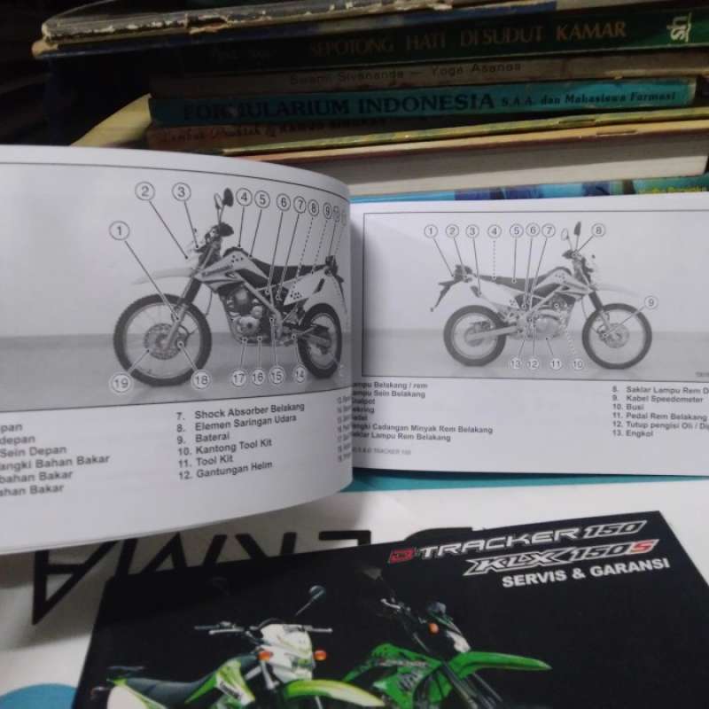 Jual Manual Book Kawasaki Klx 150s D Tracker 150 Buku Pedoman