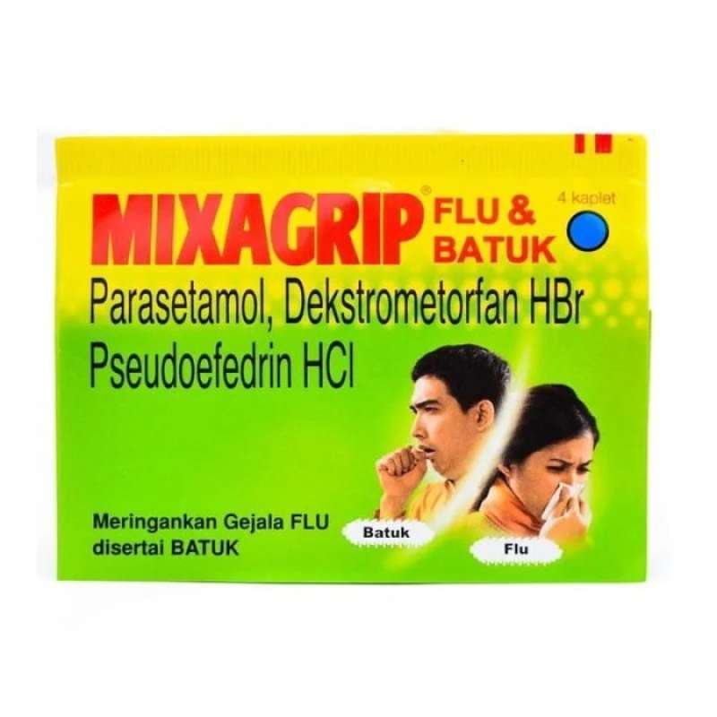 Promo Mixagrip Flu Dan Batuk Hijau 1 Box [25 Strip / Box] Diskon 9% Di ...