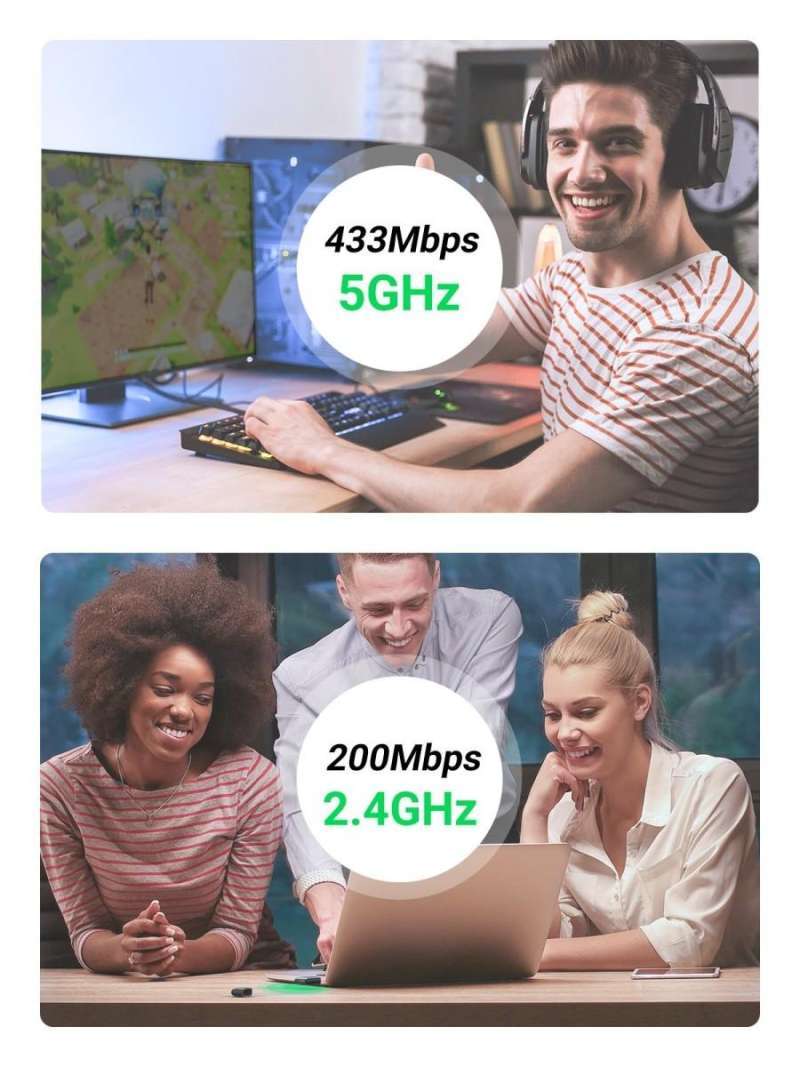 Jual Ugreen 20204 Ac650 11ac Dual Band Wireless Usb Adapter Di Seller ...