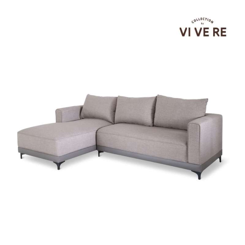 Promo Vivere Emma Sofa L Shape Taupe Canyon Sofa Ruang Tamu Right