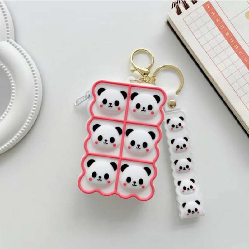 Dompet Popit Fidget Gantungan Kunci Kawai Cute Popit Wallet 523-367