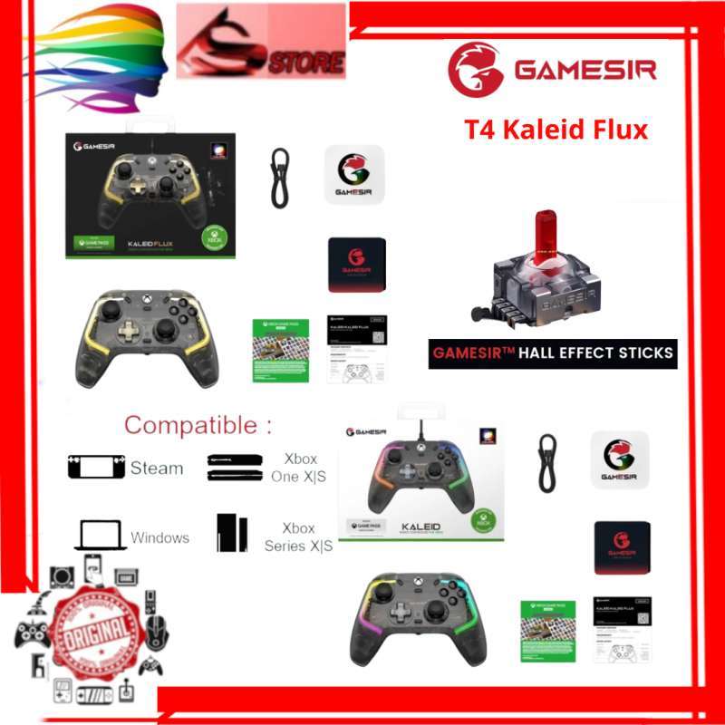 Promo Gamesir Kaleid Flux Gamepad Wired Controller Gamepad Hall Effect ...