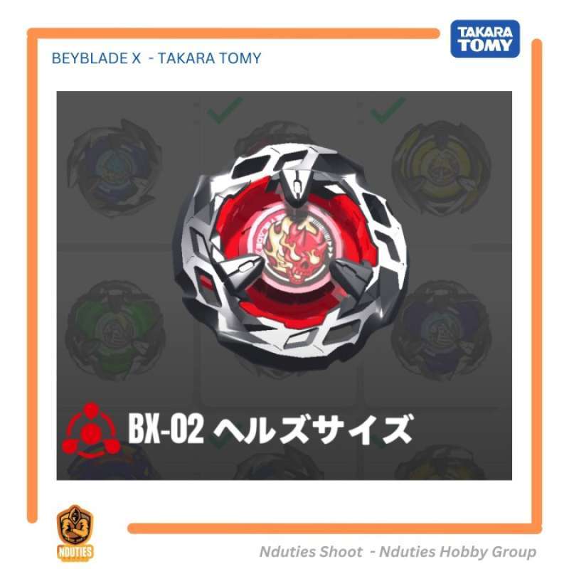Promo Bx-02 Beyblade X Blade Hells Scythe Merah Takata Tomy Diskon 50% ...